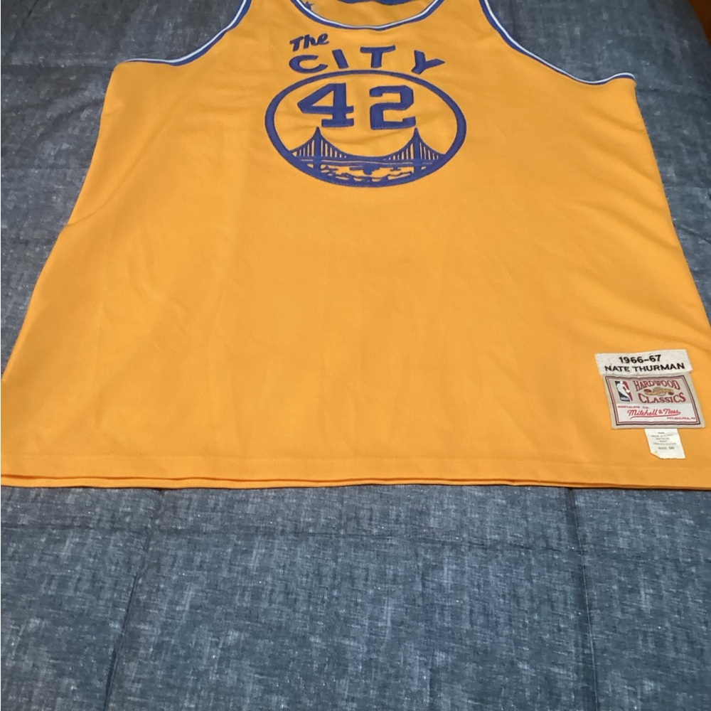 Mitchell & Ness Golden State Warriors #42 Nate Thurman 1966-67. 881